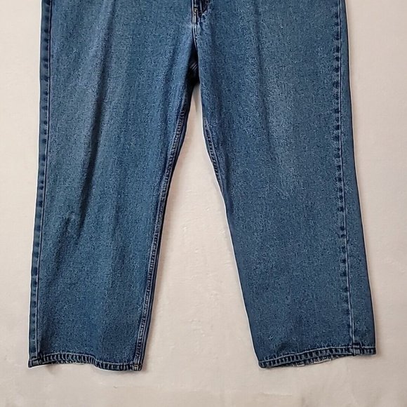 Blue Mountain Medium Wash Relaxed Straight Denim Mens Blue Jeans 44 x 30 - Picture 3 of 16